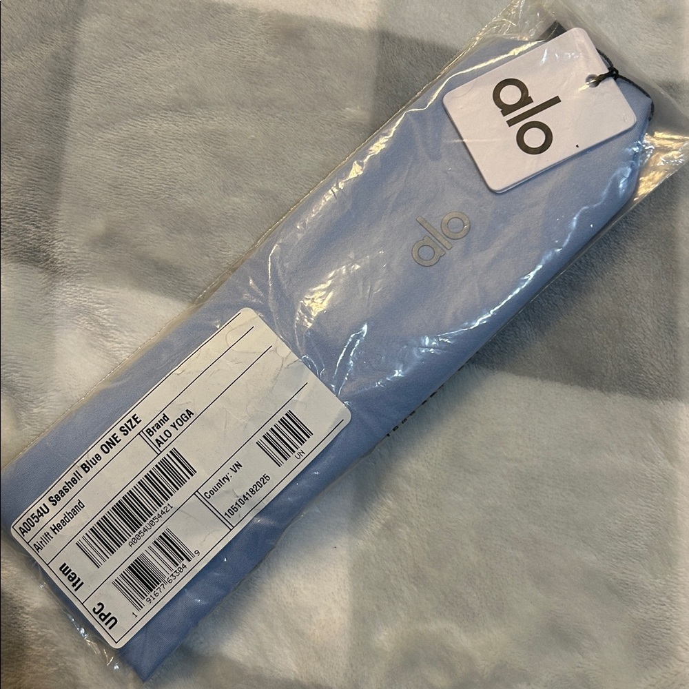 Alo Yoga Airlift Headband Seashell Blue